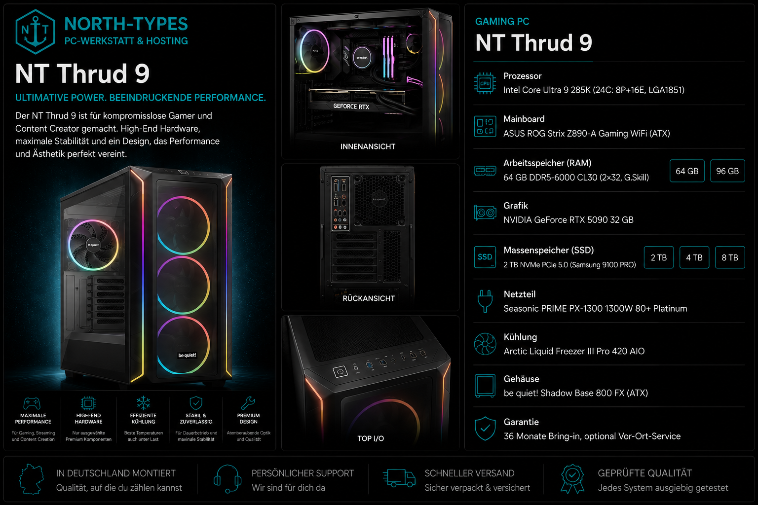 NT Thrud 9 – Ohne Betriebssystem, 64 GB, 8 TB