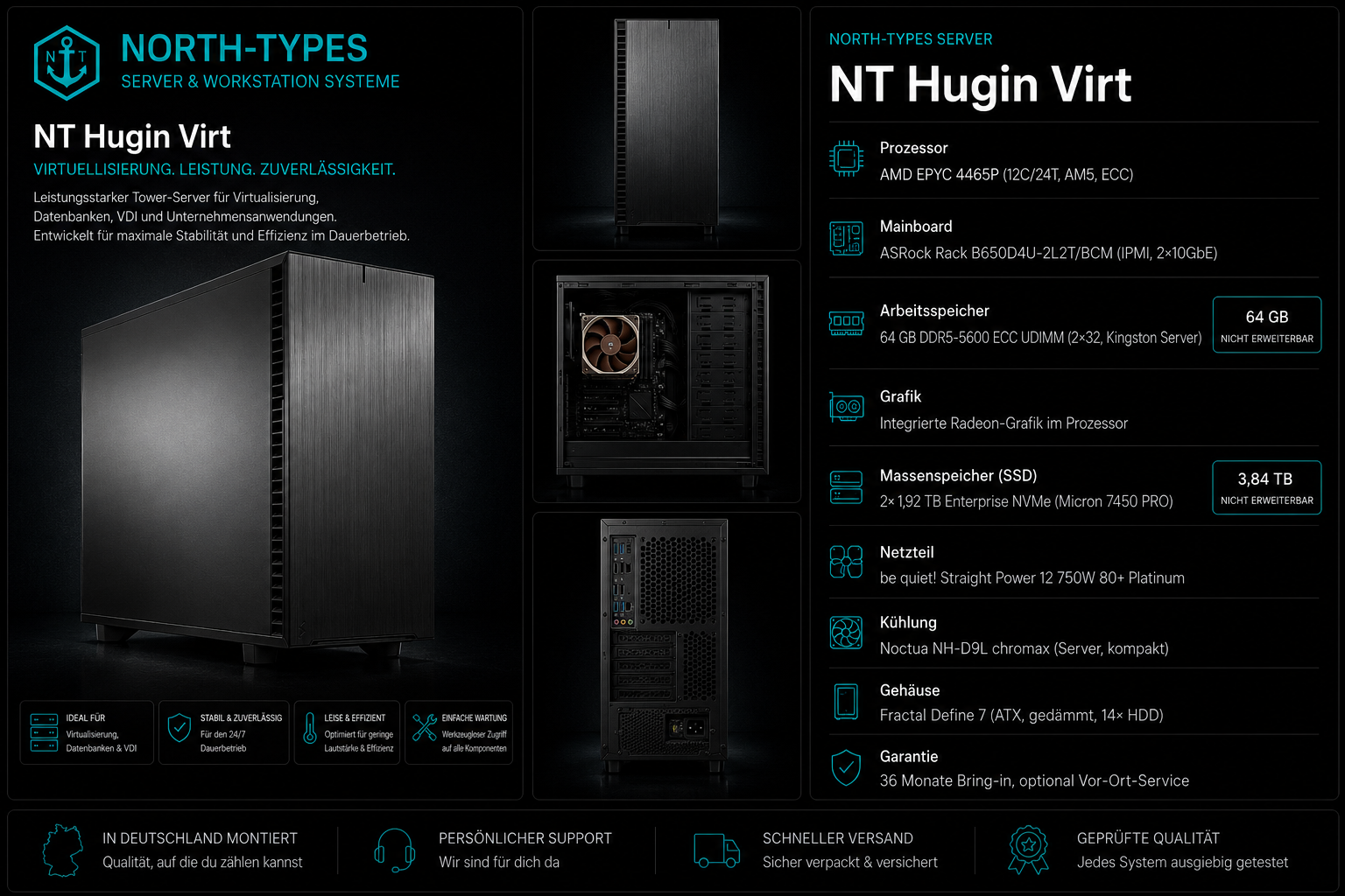 NT Hugin Virt – Ohne Betriebssystem