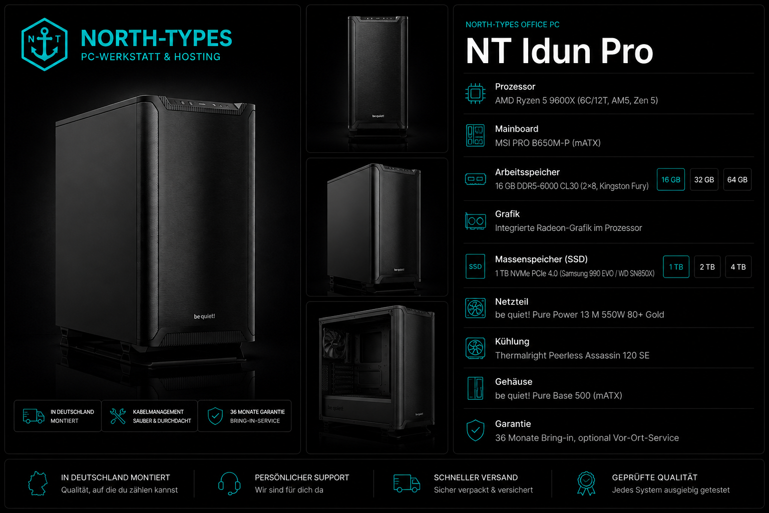 NT Idun Pro – Windows 11 Pro, 32 GB, 2 TB