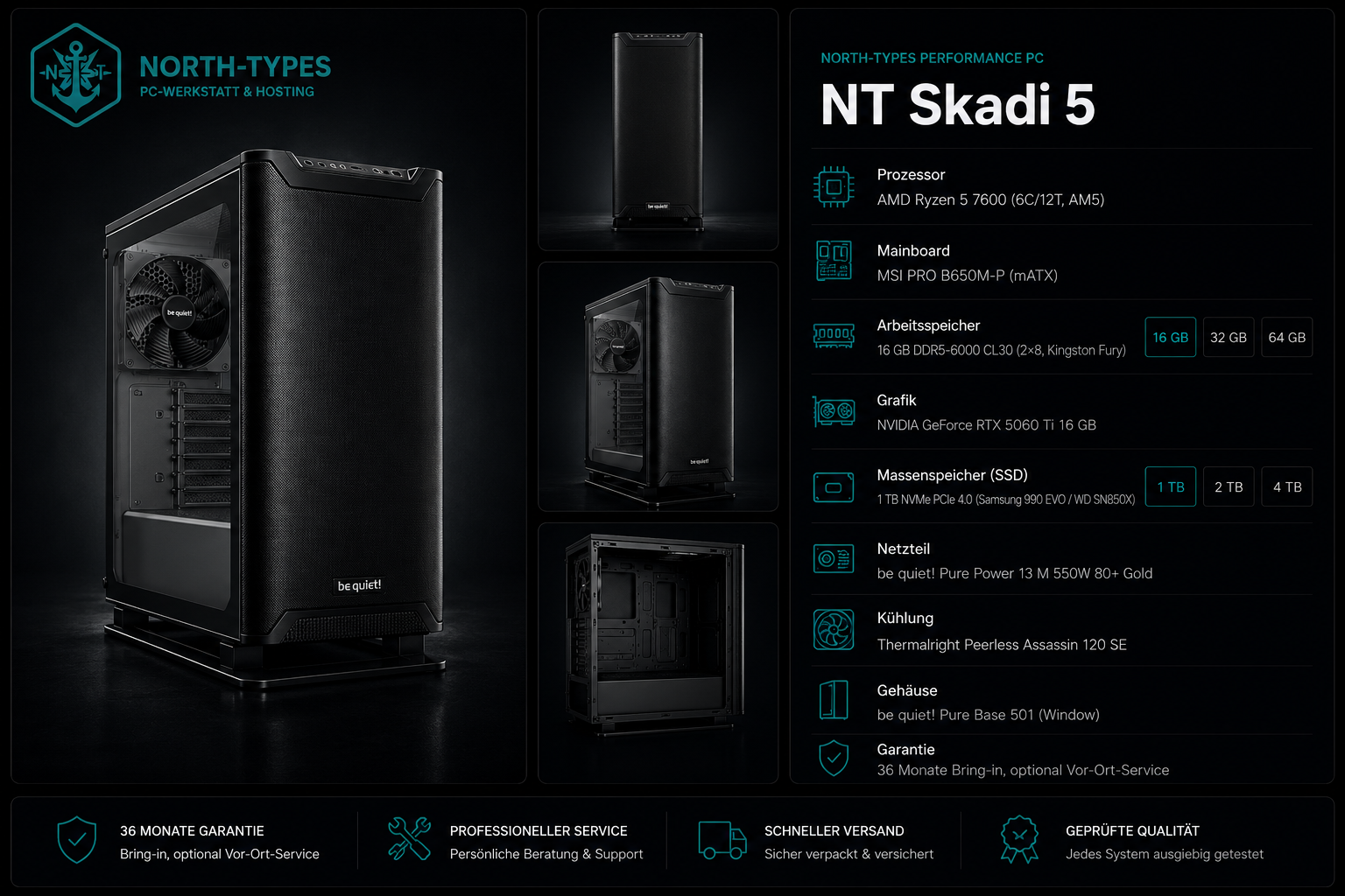 NT Skadi 5 – Windows 11 Home, 16 GB, 4 TB
