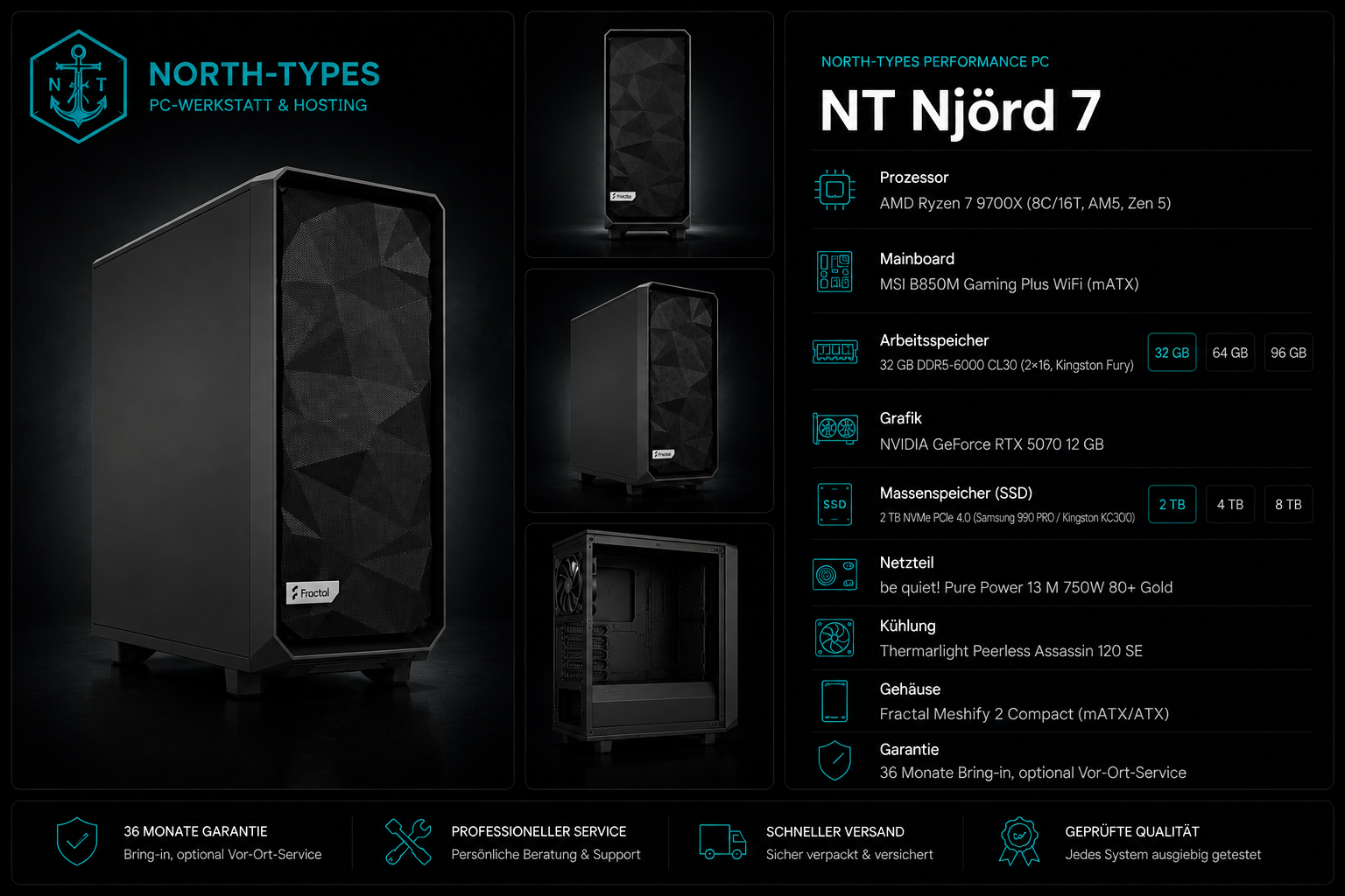 NT Njörd 7 – Windows 11 Home, 96 GB, 2 TB