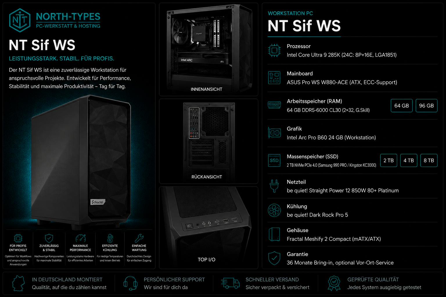 NT Sif WS – Windows 11 Home, 96 GB, 4 TB
