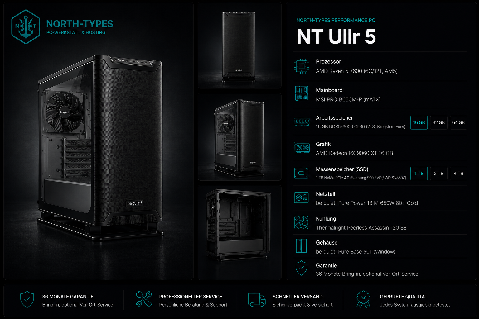 NT Ullr 5 – Windows 11 Pro, 16 GB, 4 TB
