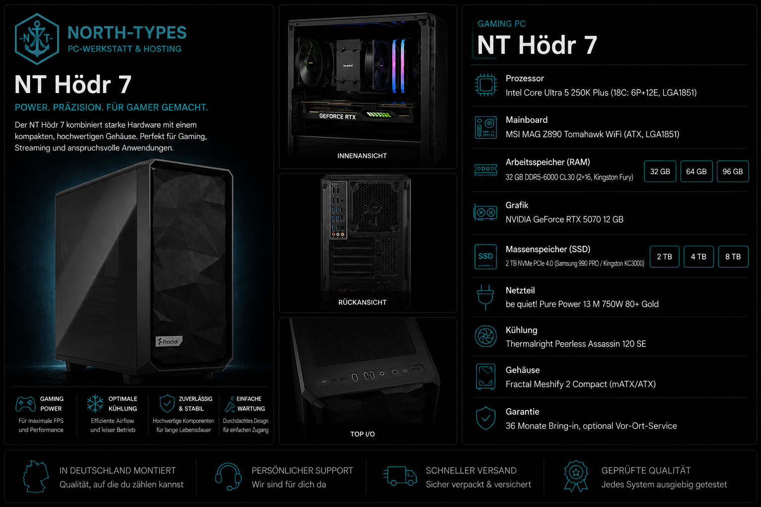 NT Hödr 7 – Windows 11 Home, 32 GB, 4 TB