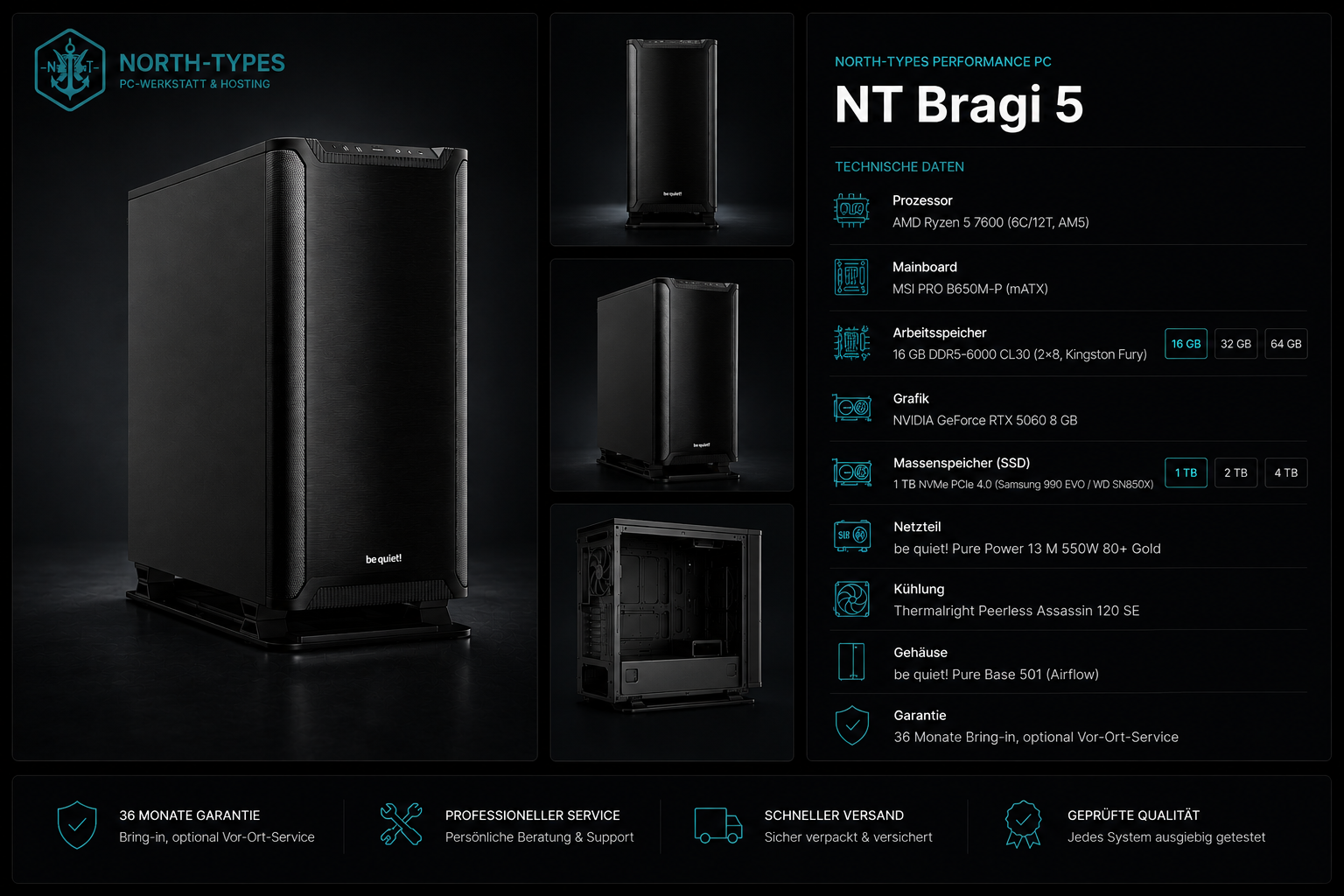 NT Bragi 5 – Ohne Betriebssystem, 32 GB, 4 TB